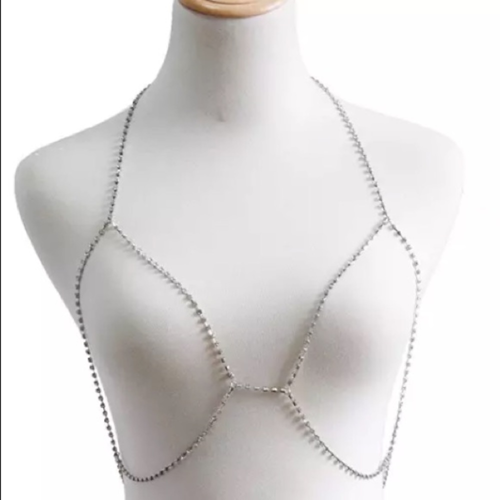 New! Rhinestone Body Chain - Picture 4 of 10